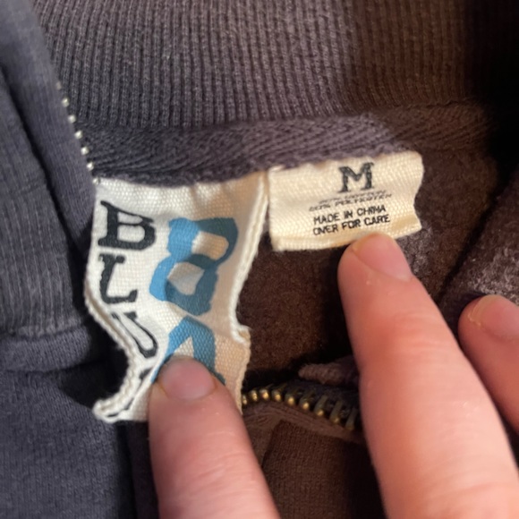 Vintage Blue 84 Michigan Wolverines Quarterzip Size Medium - Picture 3 of 3